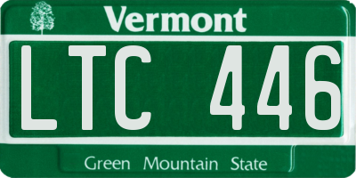 VT license plate LTC446