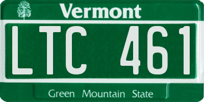 VT license plate LTC461