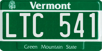 VT license plate LTC541