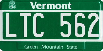 VT license plate LTC562