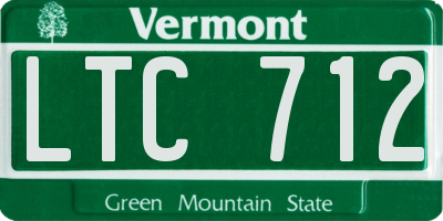 VT license plate LTC712