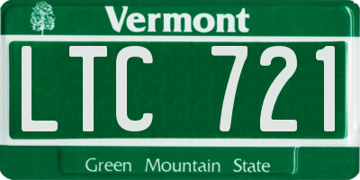 VT license plate LTC721