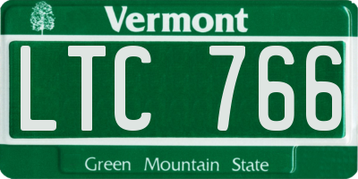 VT license plate LTC766