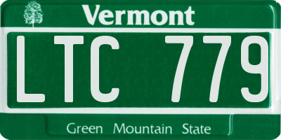 VT license plate LTC779