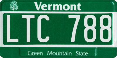 VT license plate LTC788