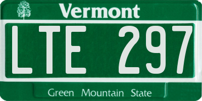 VT license plate LTE297