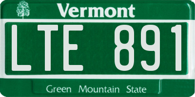 VT license plate LTE891