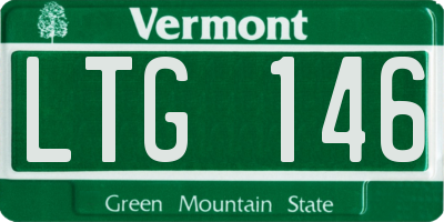 VT license plate LTG146