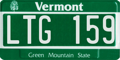 VT license plate LTG159