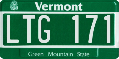 VT license plate LTG171