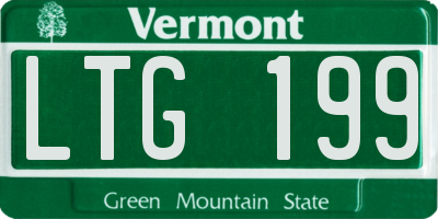 VT license plate LTG199