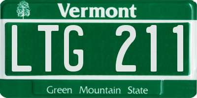 VT license plate LTG211