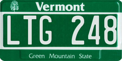 VT license plate LTG248