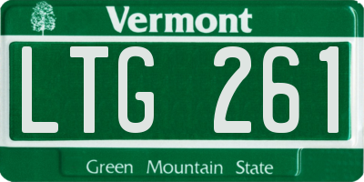 VT license plate LTG261