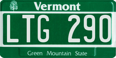 VT license plate LTG290