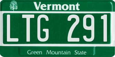 VT license plate LTG291