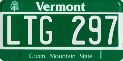 VT license plate LTG297