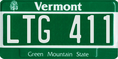VT license plate LTG411