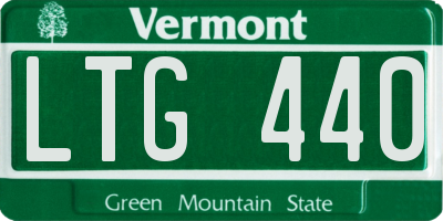 VT license plate LTG440