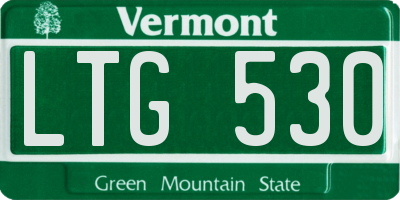 VT license plate LTG530