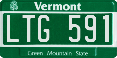 VT license plate LTG591