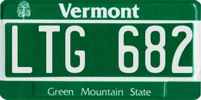 VT license plate LTG682