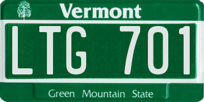 VT license plate LTG701