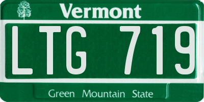 VT license plate LTG719
