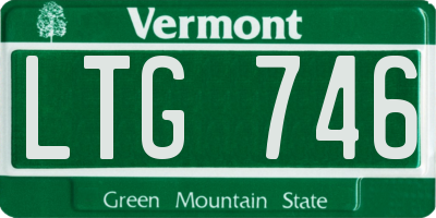 VT license plate LTG746