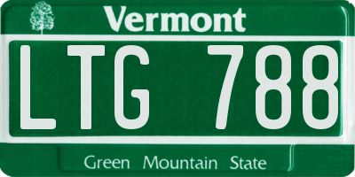 VT license plate LTG788