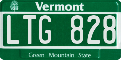 VT license plate LTG828