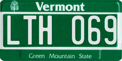 VT license plate LTH069