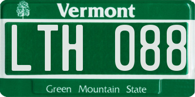 VT license plate LTH088