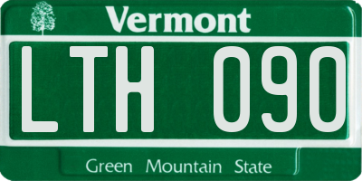 VT license plate LTH090
