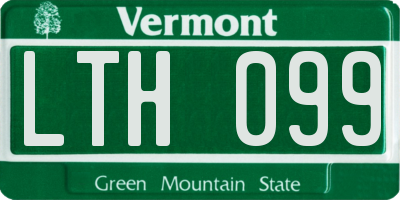 VT license plate LTH099