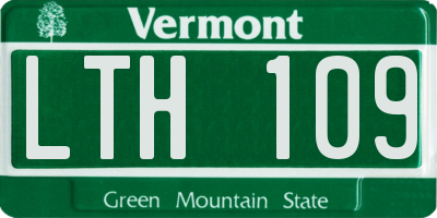 VT license plate LTH109