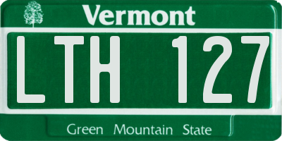 VT license plate LTH127