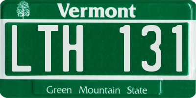 VT license plate LTH131