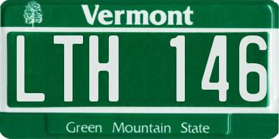 VT license plate LTH146