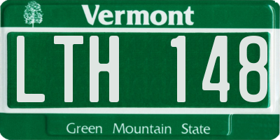 VT license plate LTH148