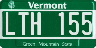 VT license plate LTH155