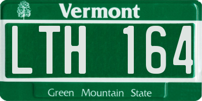 VT license plate LTH164