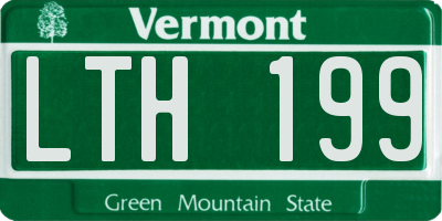 VT license plate LTH199