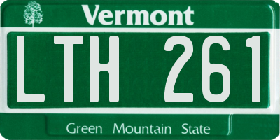 VT license plate LTH261