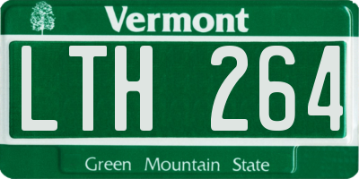 VT license plate LTH264
