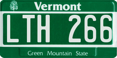 VT license plate LTH266