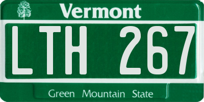 VT license plate LTH267