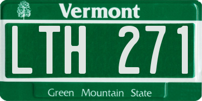 VT license plate LTH271