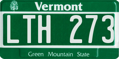 VT license plate LTH273