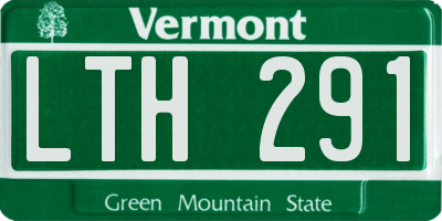 VT license plate LTH291